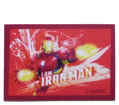 Produktbild von Marvel © Avengers I Am Iron Man Comic - Aufnäher, Bügelbild, Aufbügler, Applikationen, Patches, Flicken, Zum Aufbügeln, Größe: 4,9 x 7,1 cm