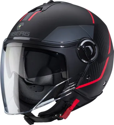 Obrázok produktu pre Prilba Caberg Riviera V4 X Geo jet, čierna matná/červená, XS (53/54)
