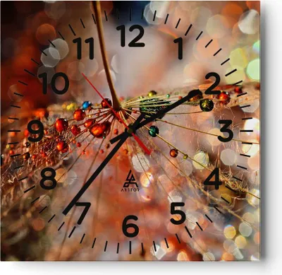 Produktbild von Wanduhr - Quadrat - Glasuhr - Spinnennetz modern - 40x40cm - Schleichendes Uhrwerk - Lautlos - zum Aufhängen bereit - Dekoration Modern - Wanddekoration aus Glas - C4AC40x40-3774