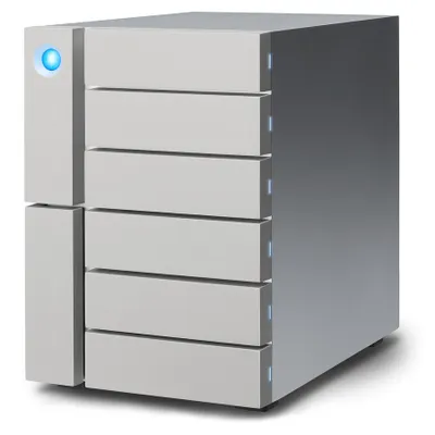 Produktbild von LaCie 48TB 6big Thunderbolt 3, 48 TB, HDD, 11 kg, Desktop, Silber