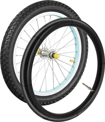 Produktbild von Avizar, Fahrradschlauch 20x1.75–1.90 Gummi Ventil 44mm, Schwarz
