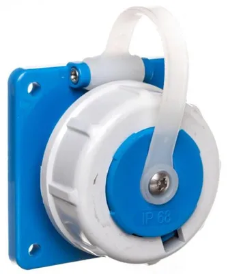 Produktbild von Bals Elektrotechnik 7153, CEE 7/3, CEE 7/4, 2P+PE, Blau, Weiß, Polyamid, IP68