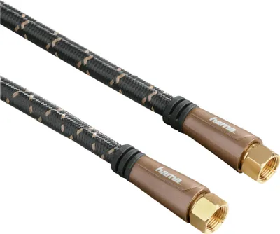 Produktbild von HAMA Kabelantenne SAT 120dB F-Stecker-F-Stecker Schwarz 1,5m