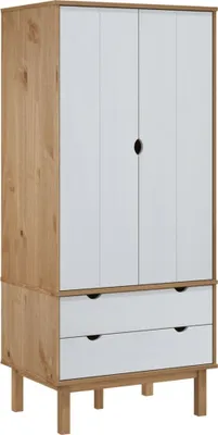 Obrázek produktu pro vidaXL Šatní skříň OTTA Brown&White 76,5x53x172 cm Borovicový masiv