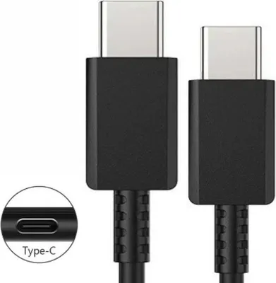 Obrázok produktu pre Čierny nabíjací kábel USB-C na USB-C pre Samsung Galaxy Note 10+ Plus