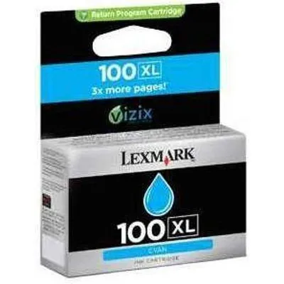 Obrázok produktu pre Lexmark 100XL, Vysoký (XL) výnos, Azúrová, 1 kusov