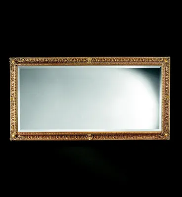 Produktbild von Wandspiegel Holzrahmen Spiegel Rahmen Design Barock Rokoko Wohnzimmer Möbel Neu