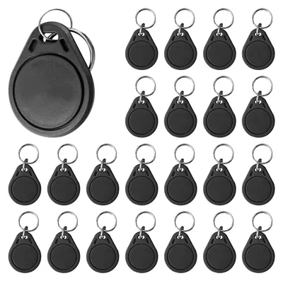 RFID-Sleutelhanger 13,56 MHz, 100 Stück, wiederbeschreibbar, MIFARE Classic 1K