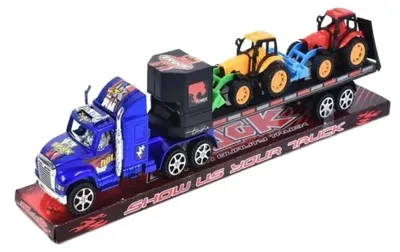 Image de Remorque avec tracteurs - Jouets Macyszyn