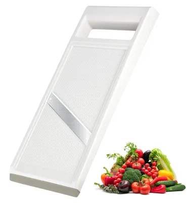 Image de Mandoline à légumes, coupe-concombres manuel, râpe à légumes, coupe-concombres en acier inoxydable, hachoir alimentaire avec lame en acier inoxydable, coupe-fromage et oignons portable