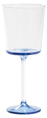Obrázok produktu pre Sada 4 pohárov na červené víno Discobolo z ručne fúkaného borosilikátového skla, modré dno, objem 46,5 cl, elegantný dizajn na degustáciu vína