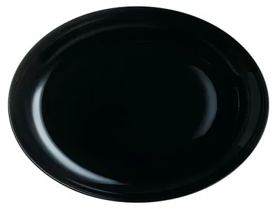 Immagine prodotto di Diwali, piatto ovale nero, 33x25 cm - confezione da 6 pezzi