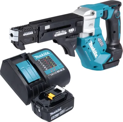 Image de Visseuse sans fil Makita DFR 552 ST1 18 V 25 - 55 mm Brushless + 1 batterie 5,0 Ah + chargeur