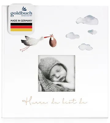 Productafbeelding van Goldbuch 15 474 Goldbuch Hurra-Du bist da! 30x31 60 weiße Seiten Babyalbum  15474