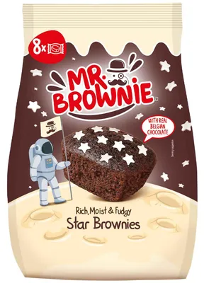 Produktbild von Mr. Brownie Star Brownies 200g