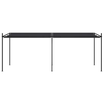 Image de vidaXL Pavillon avec toit extensible 600x300x233 cm Anthracite