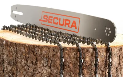 Produktbild von 4x Sägekette + Schwert SECURA 50cm 3/8"-1,5-72 passend für Ihre Motorsäge