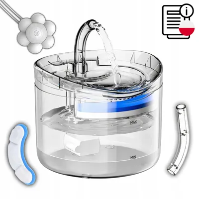 Produktbild von Wasserspender mit Fontäne für Haustiere, 2.5L, mit Sensor