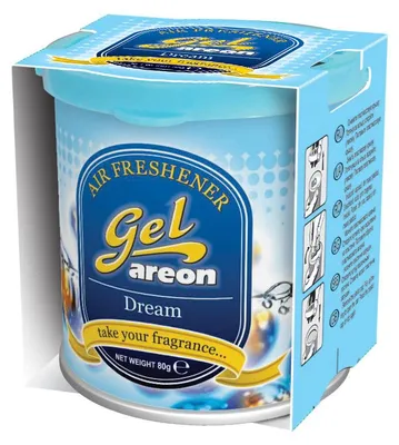 Produktbild von Original Areon Gel CAN Autogel Duftdose Duftbaum Lufterfrischer + DECKEL Traum