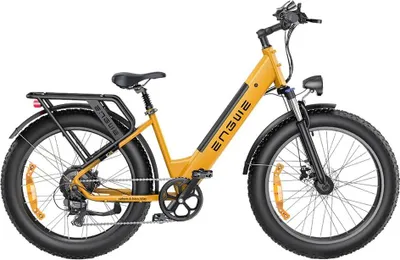 Immagine prodotto di Bicicletta Elettrica E26 Step-thru - 250W 768WH 140KM di Autonomia - Gialla