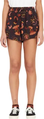 Image de Short femme Volcom Connected Minds noir à motifs S