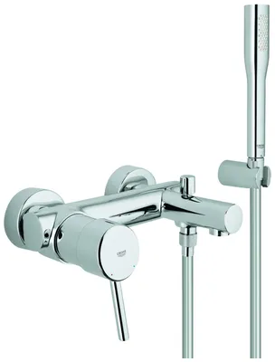 Produktbild von GROHE Concetto, Badewanne & Dusche, Hebelgriffe, Metall, 1/2", Chrom