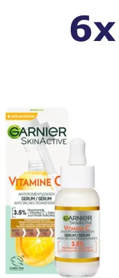 Image de 6 x Sérum Garnier SkinActive à la vitamine C 3,5 % 30 ml