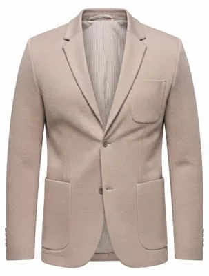 Produktbild von OMBRE Blazer Slim Fit mit strukturellem Design M171 dark beige M