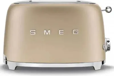 Produktbild von Smeg 2 Schlitz-Toaster Kompakt Champagner Matt EU ( TSF01CHMEU) (TSF01CHMEU)