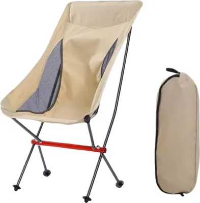 Produktbild von INF Ultraleichter Faltbarer Campingstuhl - Tragbarer Outdoor Stuhl Khaki