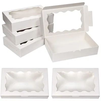 Productafbeelding van Wegwerp Cupcake Dozen met Venster, Set van 20 Stuks