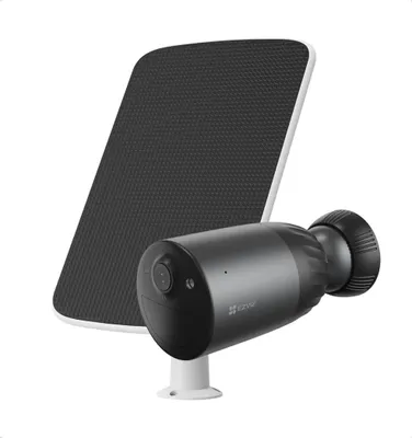 Image de Kit caméra solaire - EZVIZ - BC1c 4K - Panneau solaire - Détection IA - Vision nocturne couleur - Batterie 10400 mAh