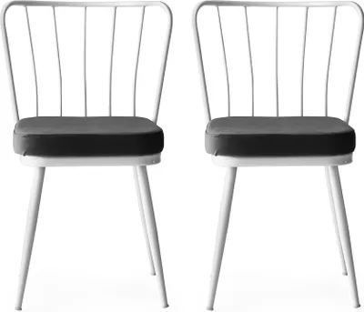 Produktbild von Skye Decor, Yıldız - 962 V2, Stuhlset (2 Stück), Weiß, 100 % METALL, 43 x 42 x 82 cm