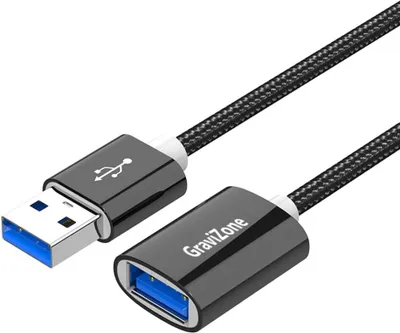Produktbild von USB Verlängerungskabel Verlängerung USB 3.0 Kabel A-Stecker zu A-Buchse USB 3,0  3 Meter Schwarz