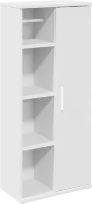 Obrázek produktu pro vidaXL Koupelnová skříňka s držákem na kolečkách Bílá 39x22x90 cm