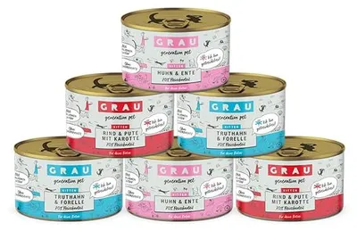Productafbeelding van GRAU – het origineel – natvoer voor katten - Mixbak voor kittens, Generatie Pet, 6 stuks