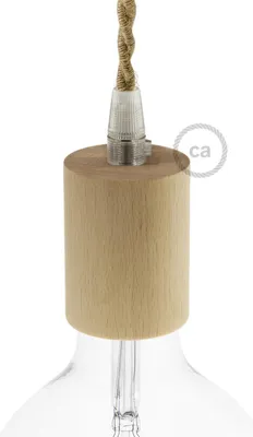 Immagine prodotto di Creative-Cables Kit portalampada E27 in Legno - Neutro