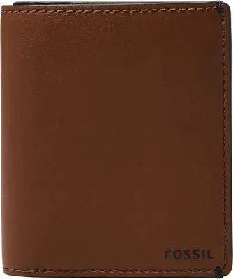 Image de FOSSIL étui pour carte de crédit Joshua Vegan Cactus Front Pocket Wallet Medium Brown brun