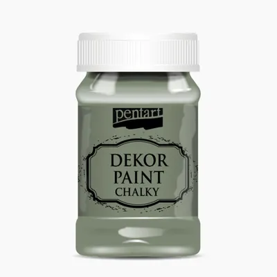 Immagine prodotto di PENTART Colore decorativo gessoso, 100 ml, verde kaki
