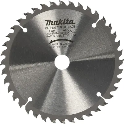 Produktbild von Makita A-86044 Kreissägeblatt TCT 165 x 20 mm 40 Zähne für genageltes Holz