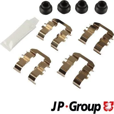 Produktbild von JP GROUP 4164002610 Zubehörsatz Scheibenbremsbelag Hinten passend für PEUGEOT 3008 SUV (M) für KIA SORENTO III