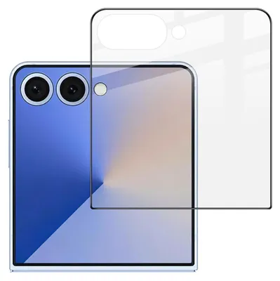 Produktbild von Für Samsung Galaxy Z Flip7 5G 1x Back Screen 3D Premium Full Schutz Hart Glas