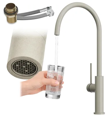 Produktbild von Granitan | PRESTIGE SLIM - Küchenarmatur - 360° schwenkbar - Beige - Keramikkopf