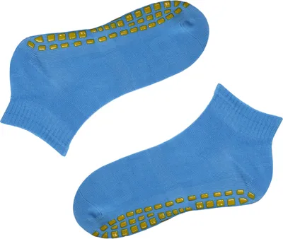 Produktbild von 10 Paar Yoga Socken Ballett Rutschfest Kinder Damen Herren Pilate blau XL 37-41