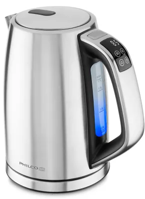 Obrázok produktu pre PHILCO PHWK 1700 Inteligentná kanvica, ovládanie teploty od 30 do 100 °C, objem 1,7 l, zvuková signalizácia, farba nerez