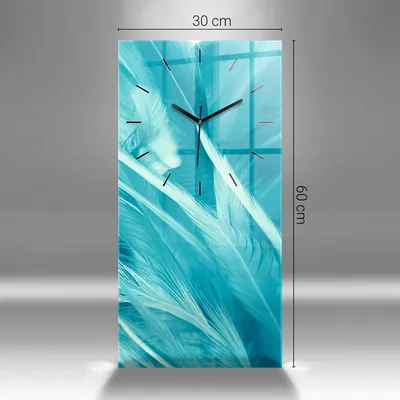 Produktbild von Wallfluent Wanduhr – Stilles Quarzuhrwerk - Uhr Dekoration Wohnzimmer Schlafzimmer Küche - Zifferblatt mit Strichen - schwarze Zeiger - 30x60 cm - Hund und schottische Katze