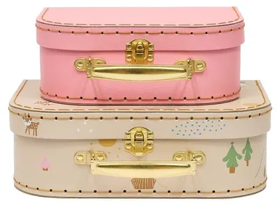 Produktbild von OYOY M107751, Aufbewahrungsbox, Beige, Rose, Rechteckig, Karton, Muster, Drinnen