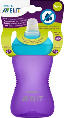 Obrázok produktu pre Philips AVENT SCF802/02, Fľaša na pitie, 9 mesiace, Purpurová, Tyrkysová, Chlapec / dievča, Otočné veko, Indonézia