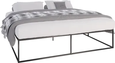 Produktbild von Metallbett Scala 200x200x46 cm schwarz