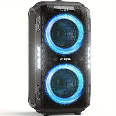 Produktbild von Kabelloser Lautsprecher - Bluetooth-Lautsprecher - Tragbarer Subwoofer - Lautsprecher für den Außenbereich - Stereo-Lautsprecherbox